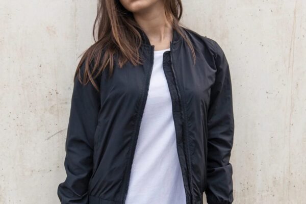 32. Womens Nylon Bomber Jacket