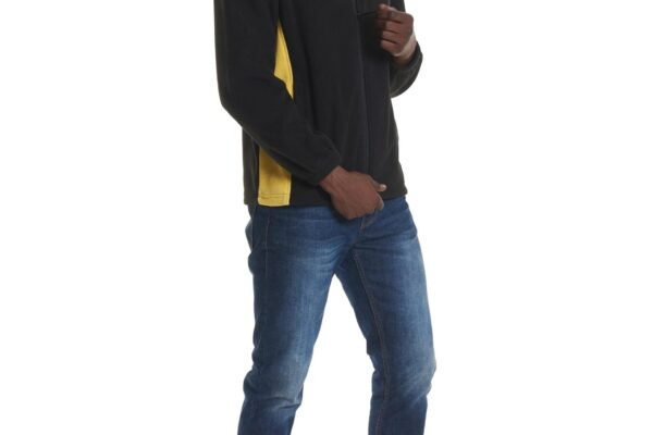46. Two Tone Mock Zipper Polar Fleece Jacket