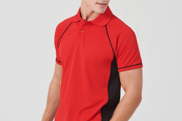 Mens Performance Panel Polo Shirt