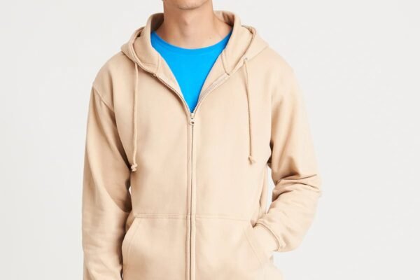 Mens Zipper Pullover Kangroo Pocket Hoody