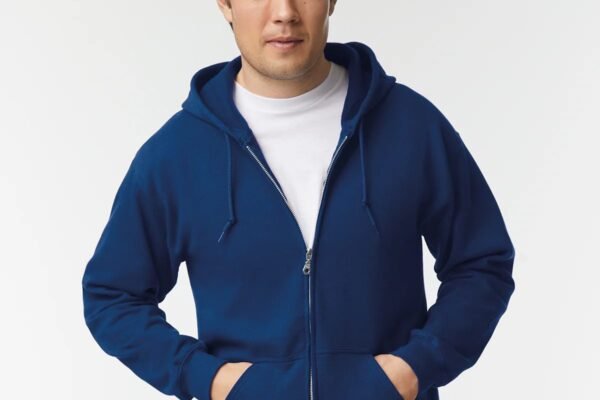 Mens Zipper Pullover Kangroo Pocket Hoody1