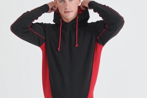Unisex Pullover Panel with Piping Hoody