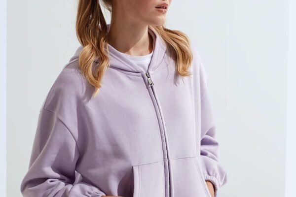 Womens Zipper Hoody Knot.